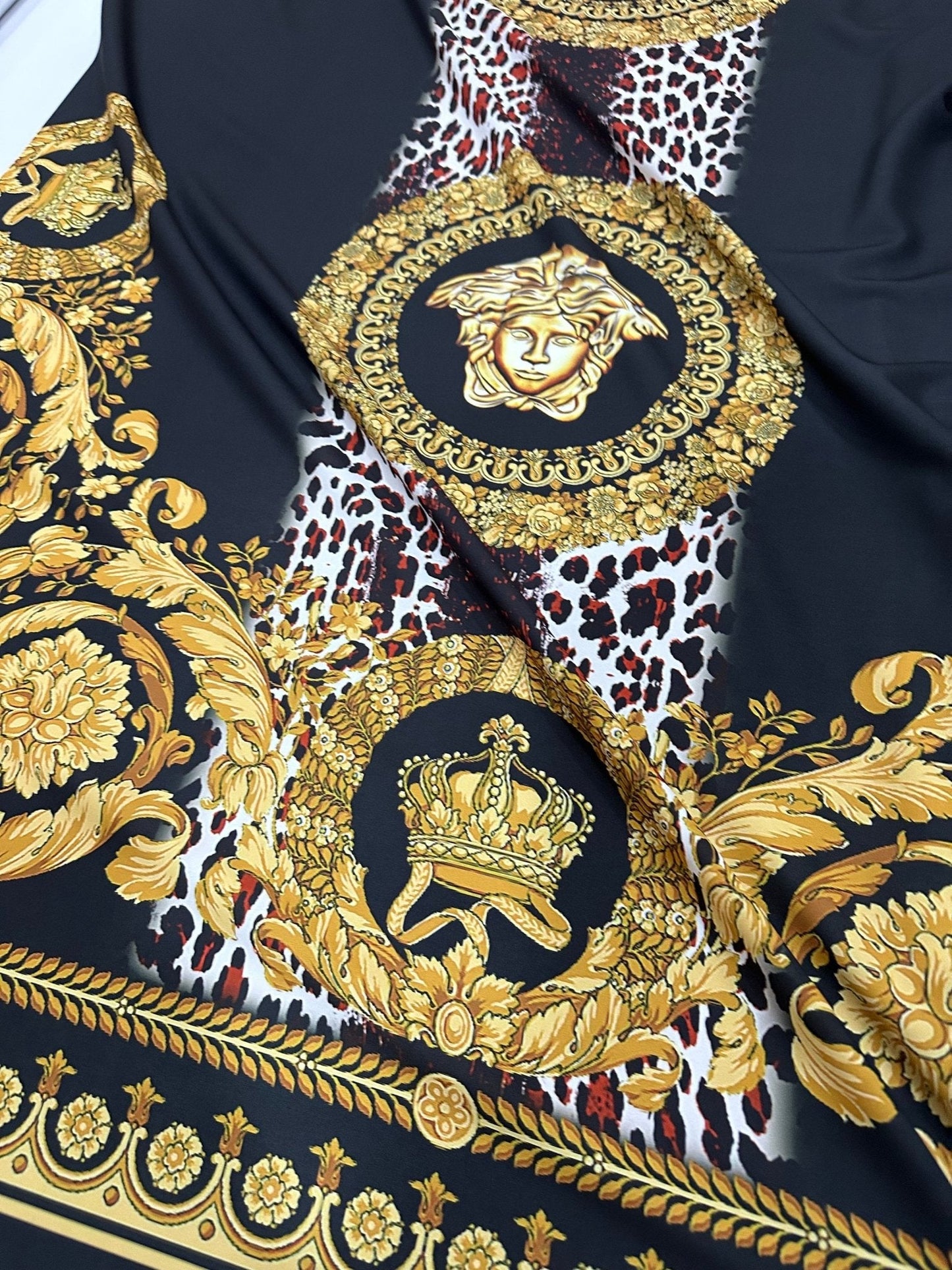 Baroque Leopard Fabric