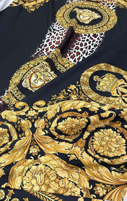 Baroque Leopard Fabric – Multiple Fabric Options, Sold by Metre