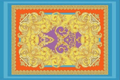 Baroque Pattern Silky Crepe Fabric – Multiple Fabric Options, Sold by Metre