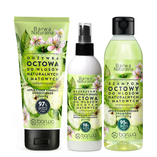 Barwa Glossy Apple Cider Vinegar Total Hair Care Bundle