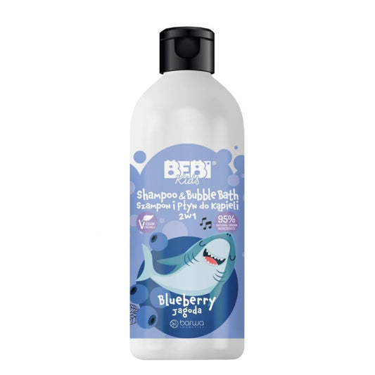 Barwa Bebi Kids Vegan Shampoo & Bubble Bath Blueberry