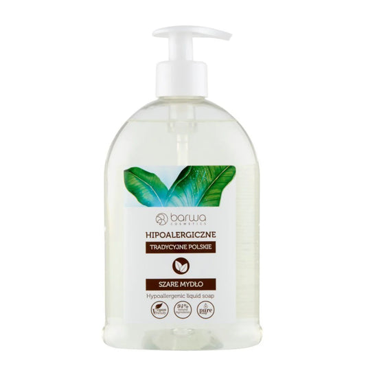 Barwa Vegan Gray Liquid Soap - Hypoallergenic & D-Panthenol