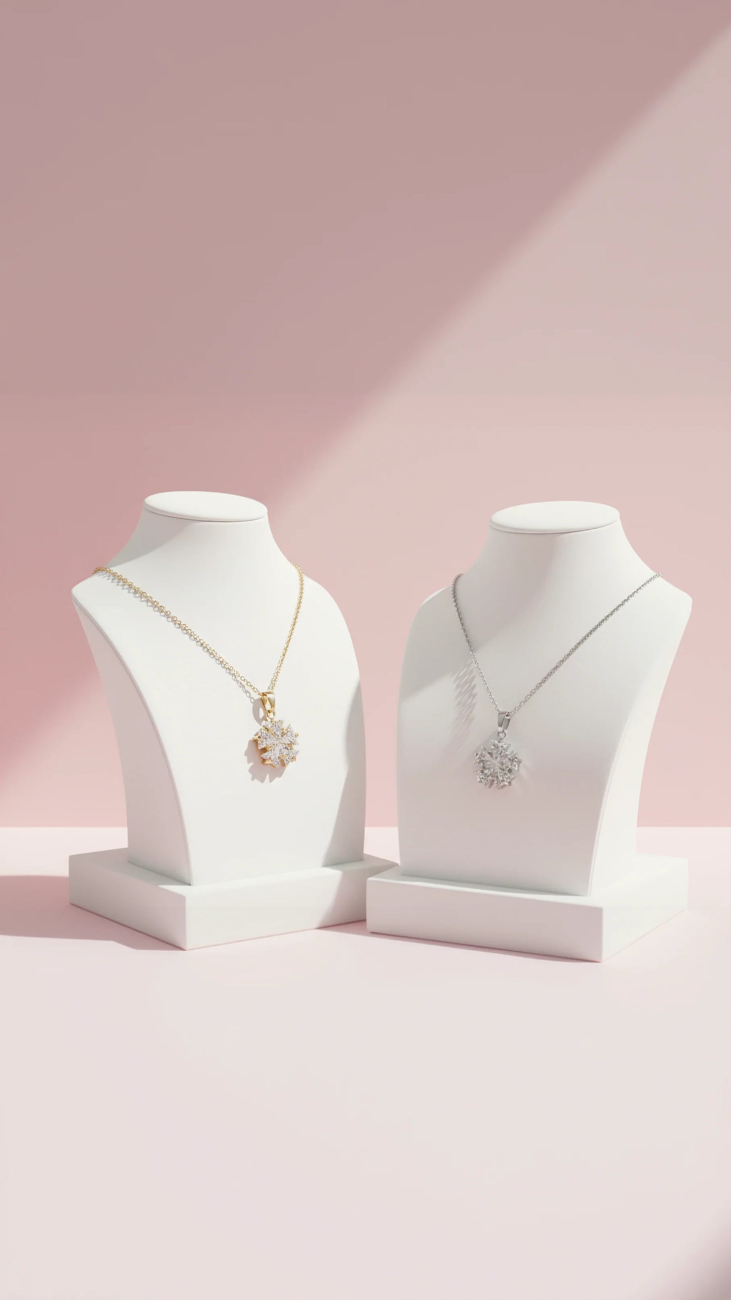 Snowflake Crystal Pendant Necklace