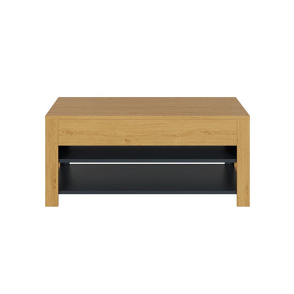 Leon Coffee Table Oak 1 Shelf