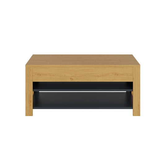Leon Coffee Table Oak 1 Shelf