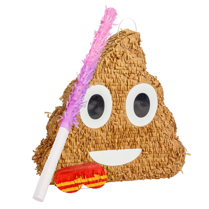 Large Poop Emoji Pinata Party Set
