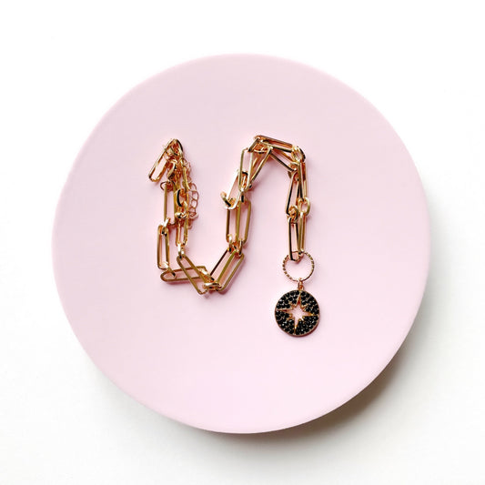 Nova Star Burst Large Link Necklace