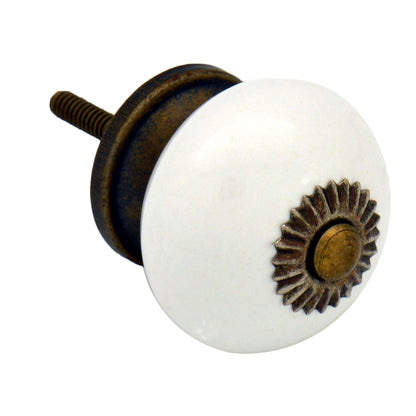 Round Ceramic Cabinet Knob