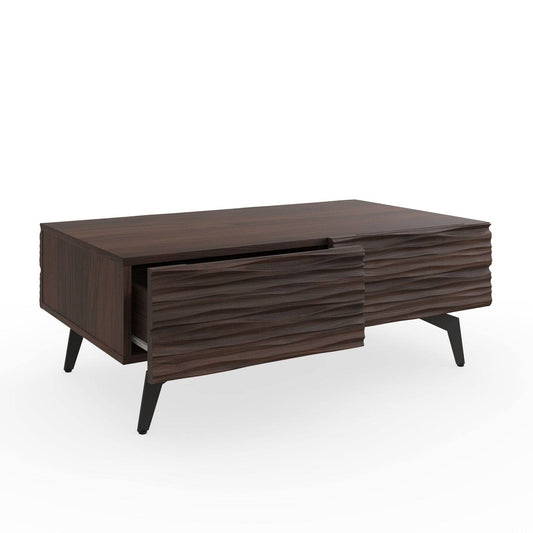 Bantham Coffee Table Dark Walnut 4 Drawers