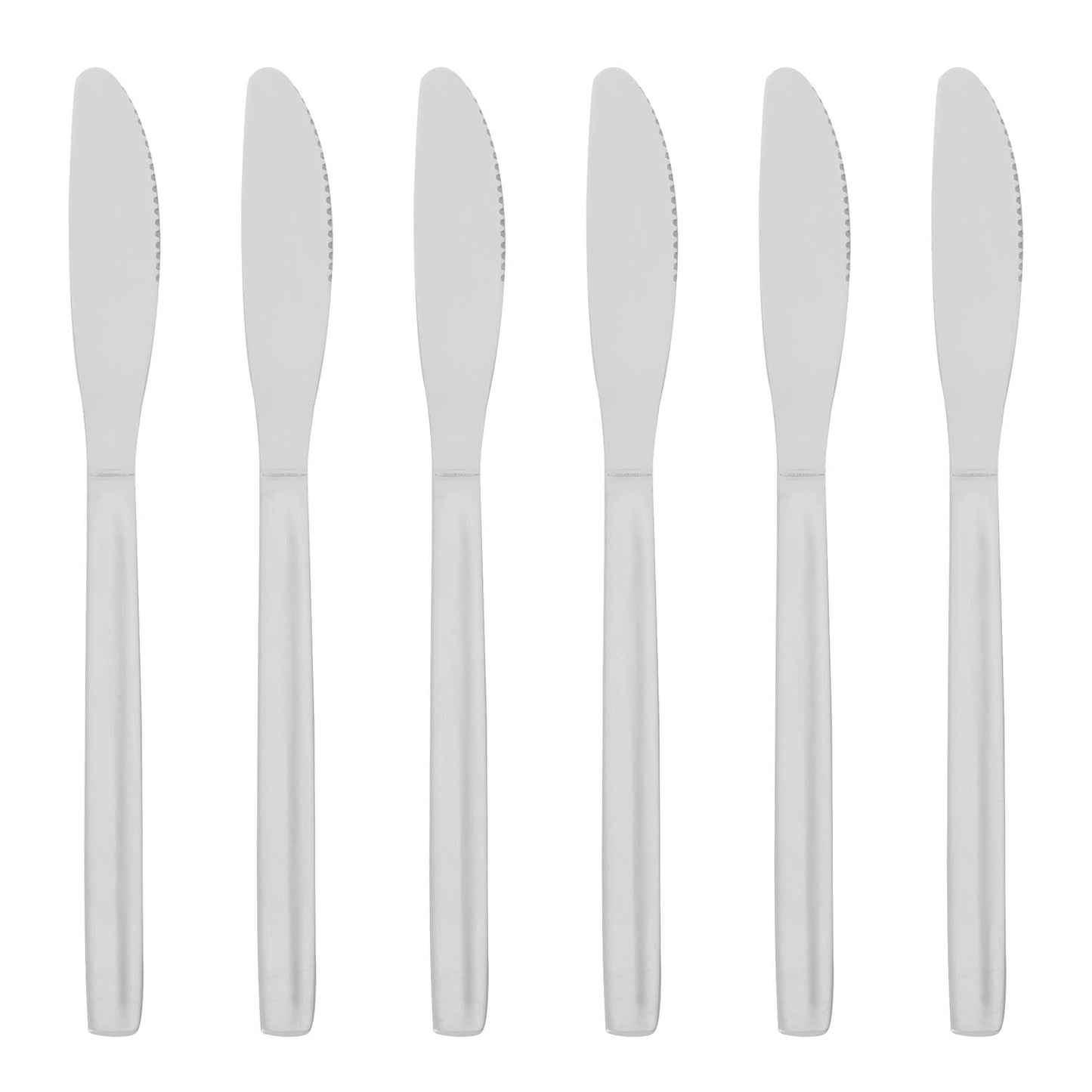 Classic Stainless Steel Dinner Knives - Pack of 6