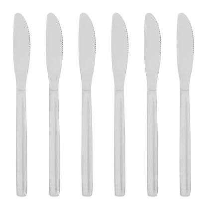 Classic Stainless Steel Dinner Knives - Pack of 6