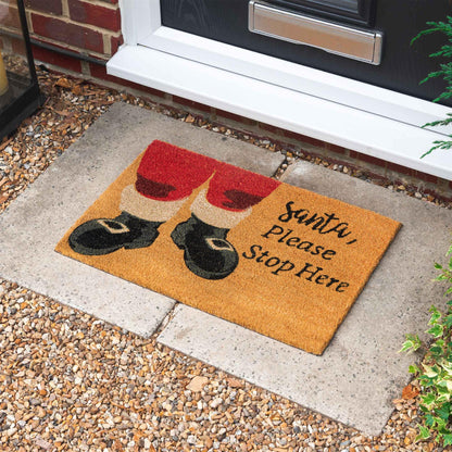 60cm x 40cm Santa Coir Door Mat
