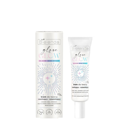 Bielenda Glaze & Glow Moisturizing Brightening Face Cream Glazed Skin Effect