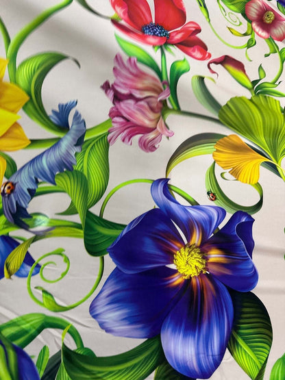 Tropical Floral Fabric – Fabric by Metre, Multiple Options for Sewing & Dressmaking