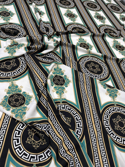 Greek Key Pattern Fabric – Fabric by Metre, Multiple Options for Sewing & Dressmaking