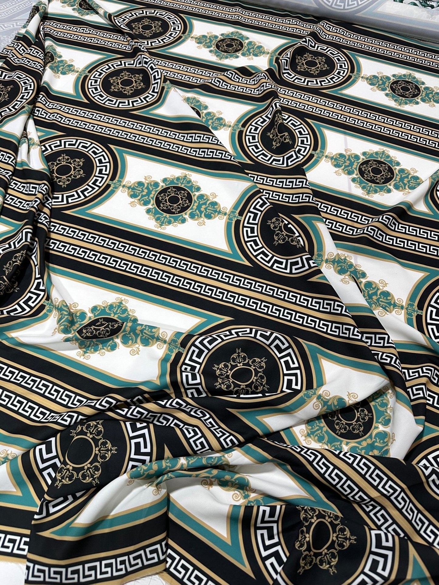 Greek Key Pattern Fabric