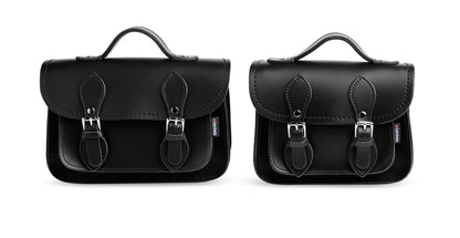 Handmade Leather Micro Satchel - Black