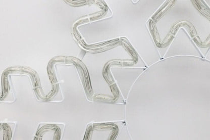 Blue LED Snowflake Rope Light