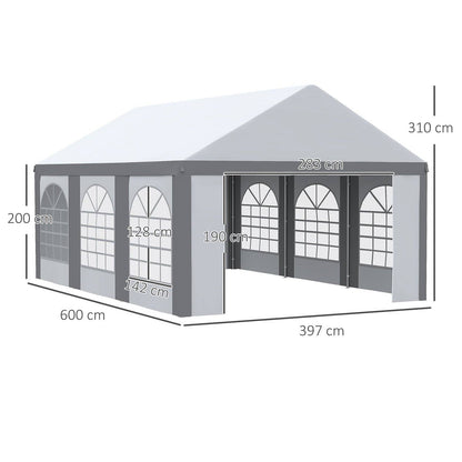 6 x 4m Galvanised Party Tent