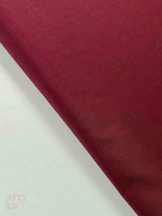 Bordeaux Poplin Fabric, Full Cotton Fabric By The Yard, 240 Cm / 95 Inches Width