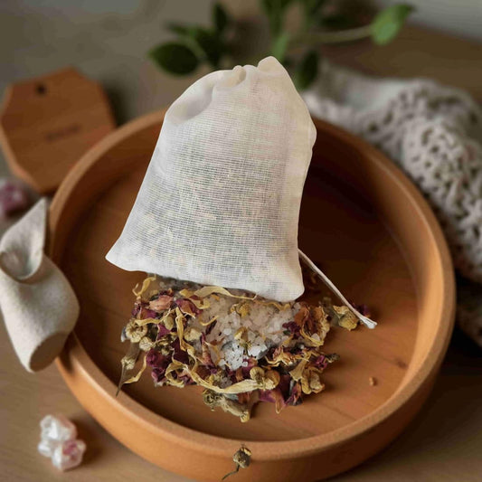Botanical Bath Tea Bag with Rose & Lavender