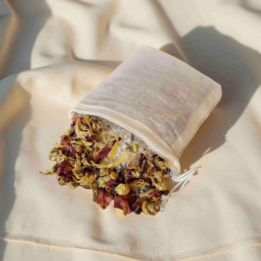 Botanical Bath Tea Bag with Rose & Lavender