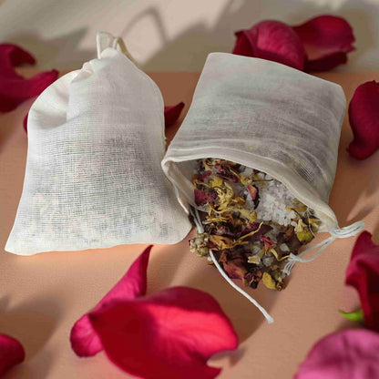 Botanical Bath Tea Bag with Rose & Lavender