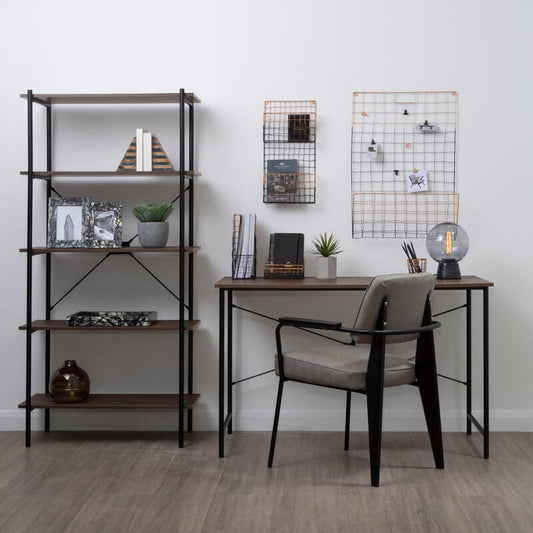 Bradbury Dark Oak Veneer Top Desk