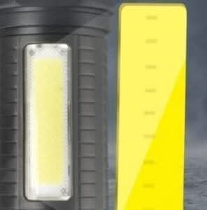 Bright ABS Rechargable Torch with USB Charging Port