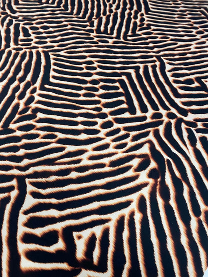 Brown and Black Animal Print Fabric – Custom Printed Fabric, Choose Material by Metre