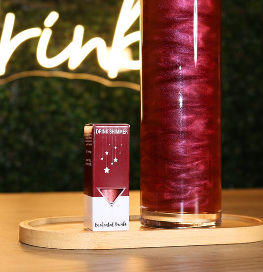 Burgundy Edible Drink Shimmer