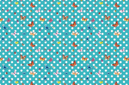 Baby Blue Butterfly Fabric