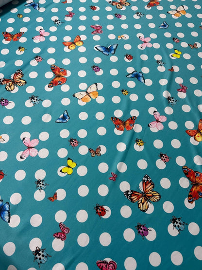 Baby Blue Butterfly Fabric