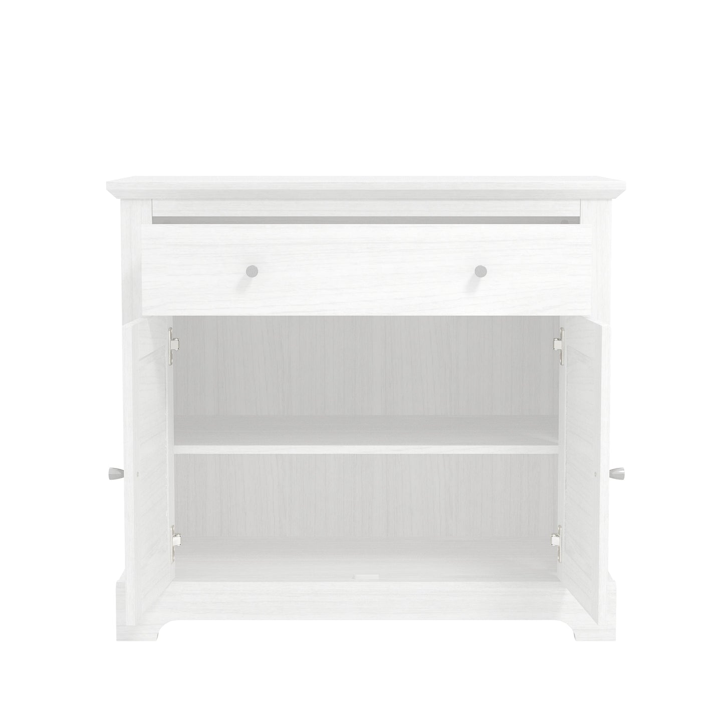 Salcombe Sideboard White 2 Doors 2 Shelves 1 Drawer