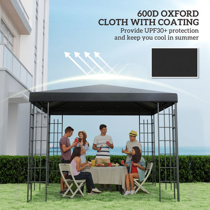 Outsunny 3 x 3(m) Gazebo Canopy Replacement Cover, UPF30+