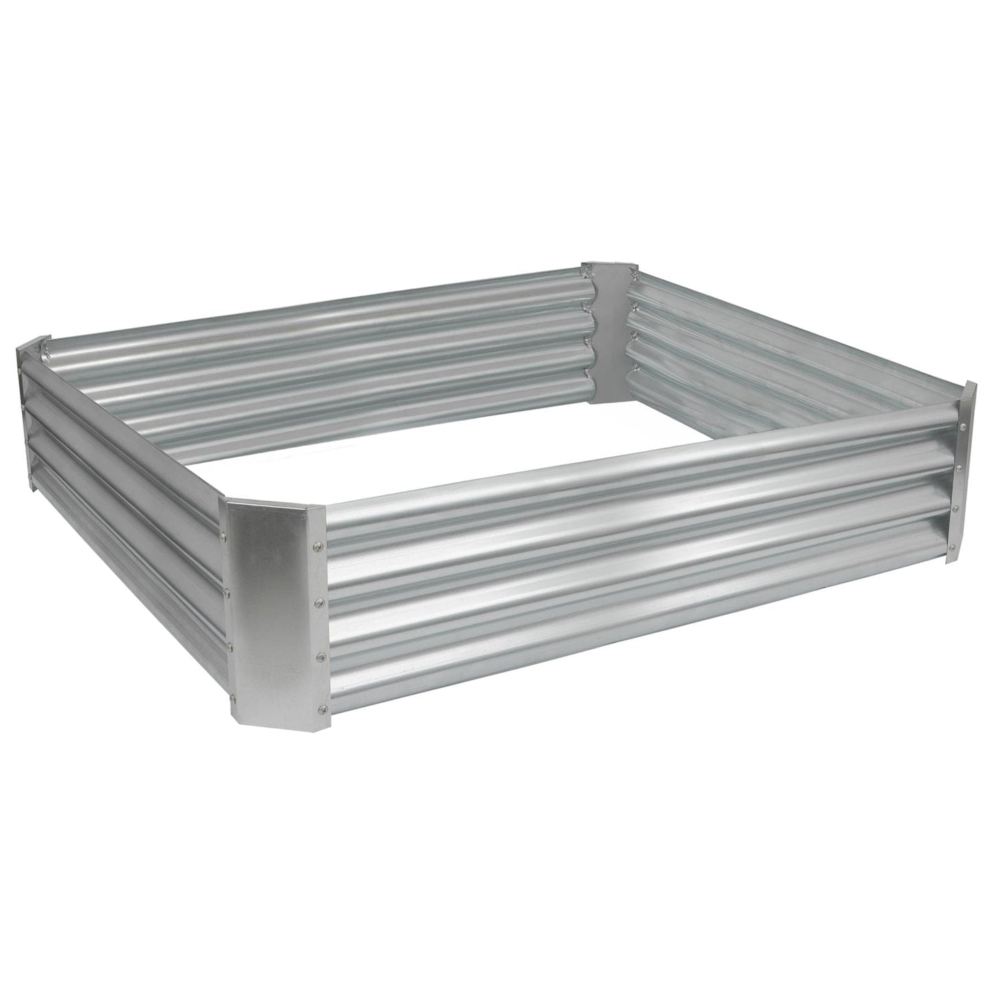 120cm x 120cm Square Galvanised Steel Raised Garden Bed