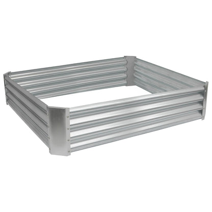 120cm x 120cm Square Galvanised Steel Raised Garden Bed