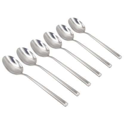 6 x Stainless Steel Dessert Spoons