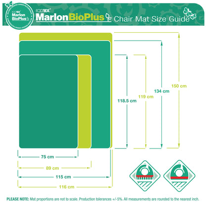 Ecotex® Marlon BioPlus Polycarbonate Chair Mat