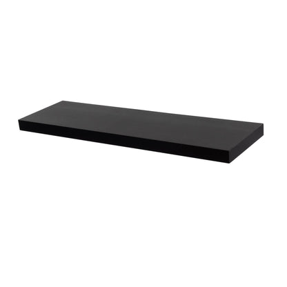 80cm Black Modern Floating Shelf