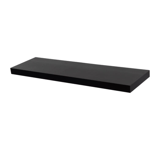 80cm Black Modern Floating Shelf