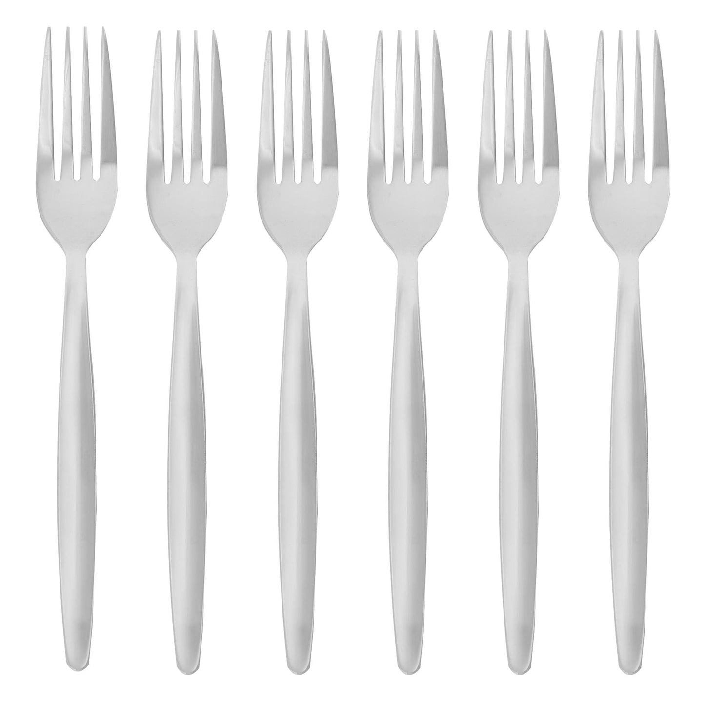Classic Stainless Steel Dinner Forks - Pack of 6