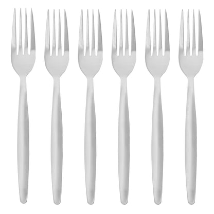 Classic Stainless Steel Dinner Forks - Pack of 6
