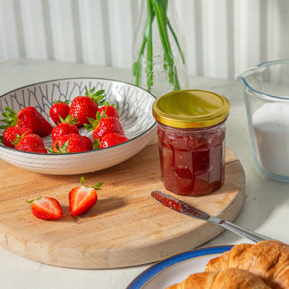 250ml Glass Jam Jars with Lids - Pack of 6