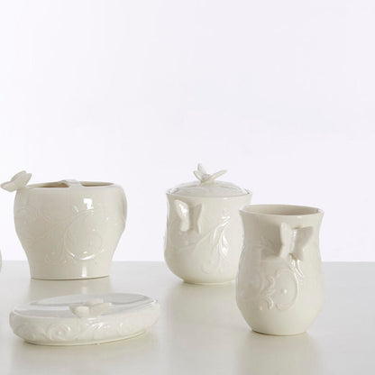 Edelle Porcelain Bathroom Jar