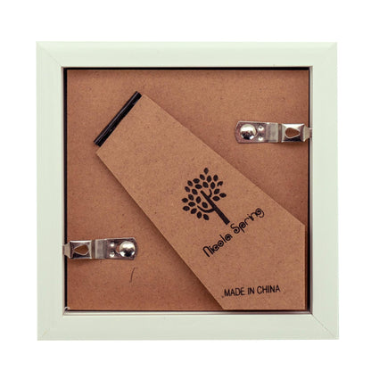 4" x 4" White 3D Box Photo Frame - with 2" x 2" Mount