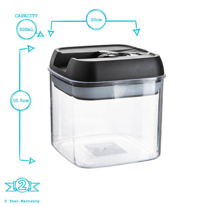 500ml Airtight Flip Lock Plastic Food Storage Container