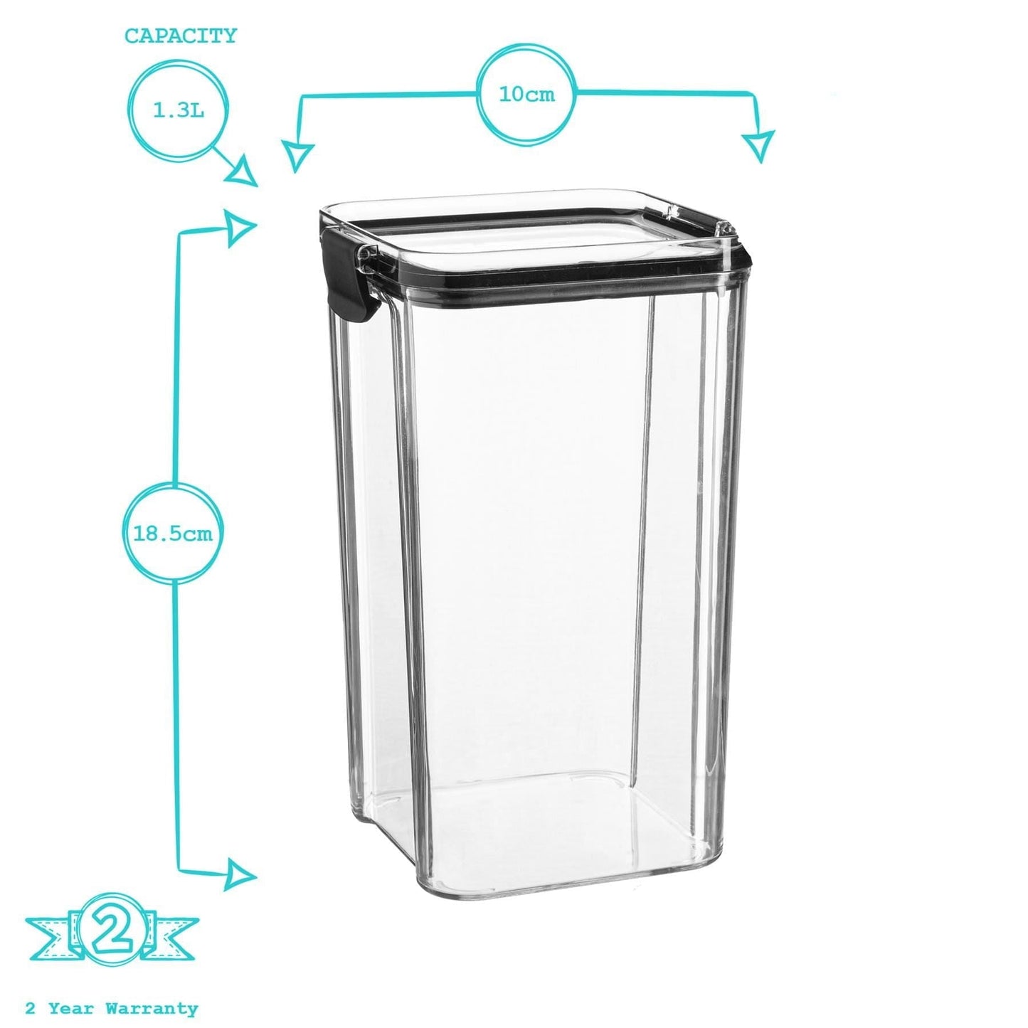 1.3L Airtight Plastic Food Storage Container