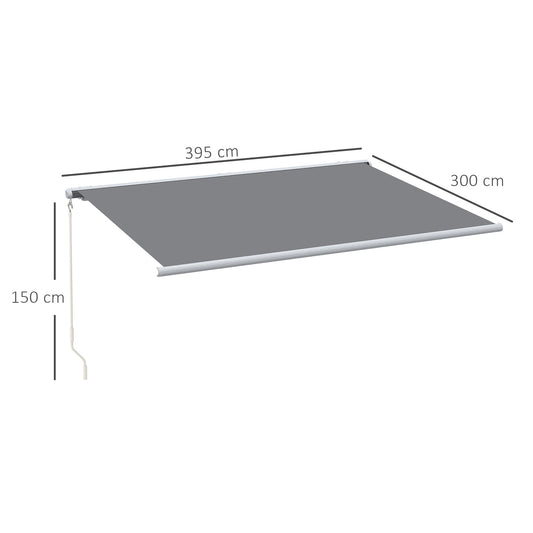 4 x 3 m Full Cassette Electric/Manual Retractable Awning