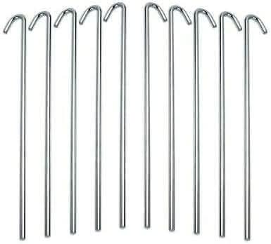 Camping Equipment Garden Picnic Festival Accessories - 10pc Small Tent Pegs